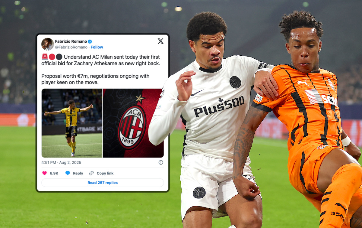 Romano: Milan mengirimkan tawaran € 7 juta untuk anak laki -laki untuk bek – ‘pemain yang tertarik pada’