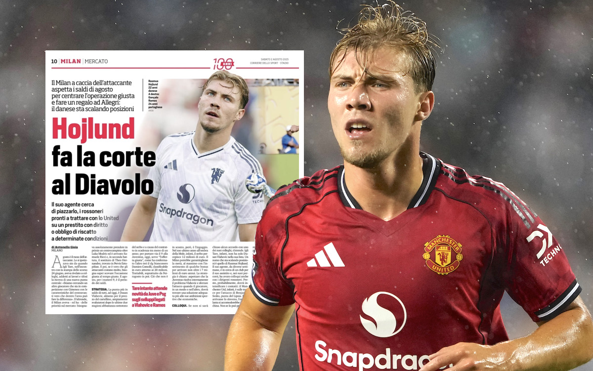 Corsport: ‘Hojlund, Pesan untuk Milan’ – Mengapa Kesepakatan dengan Man Utd adalah mungkin